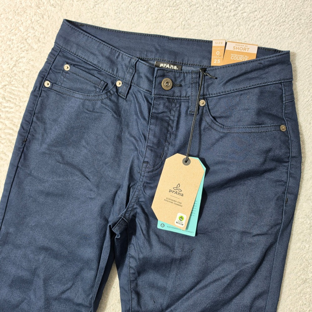 NEW Prana Kayla High Rise Jean Womens 0 25/30 Indie Blue Stretch 5-Pocket Denim